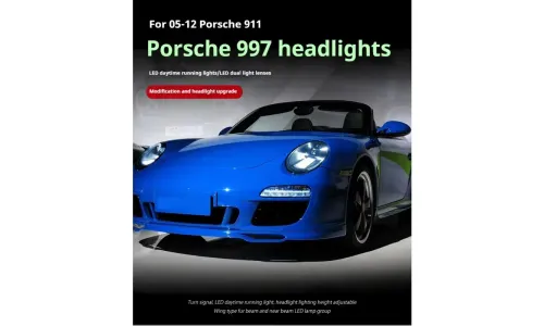 Фары передние LED с ходовыми огнями для Porsche 911 997 (2005-2012), комплект, комплект, FT Carlight Carlight — фото 5