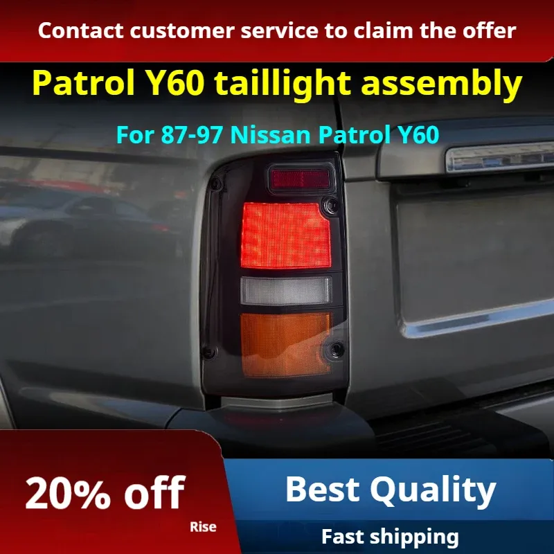 Задние LED-фонари динамический поворотник для Nissan Patrol Y60 (1987-1997), комплект, комплект, FT Carlight Carlight — фото 2