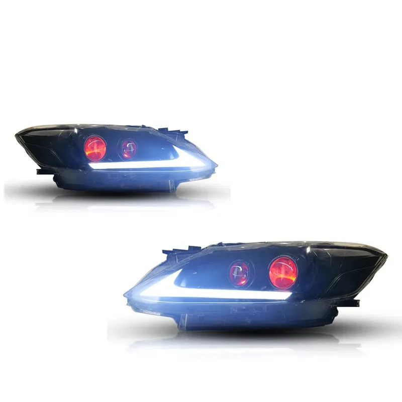 Фары передние LED с ходовыми огнями для Toyota Vios (2017-2019), комплект, комплект, FT Carlight Carlight — фото 6