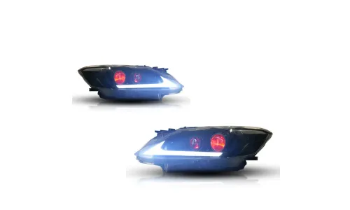 Фары передние LED с ходовыми огнями для Toyota Vios (2017-2019), комплект, комплект, FT Carlight Carlight — фото 6