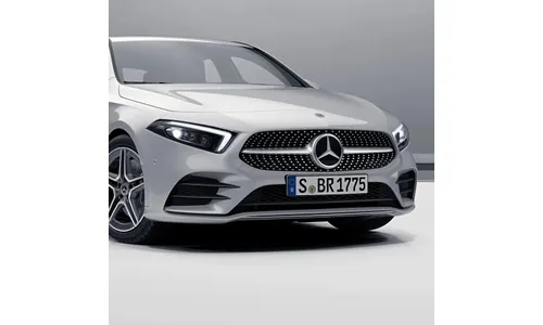 Решетка радиатора Diamond Mercedes-Benz A-Класс W177/V177 без камеры 360°, хромированные штифты — фото 2