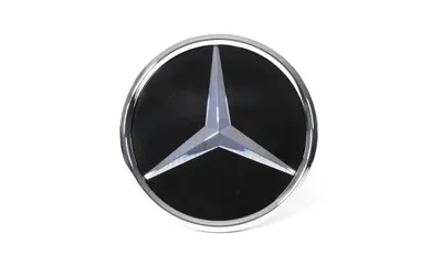 Закрытая эмблема-звезда Distronic Mercedes-Benz C-Class 204, E-Class 207 и CL C216, черный фон/хром — фото 1
