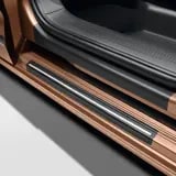 Черные защитные пленки порогов Volkswagen Caddy V SB, короткая база, комплект 4 шт. — фото 2