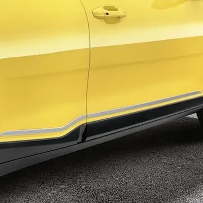 Комплект накладок дверей Kia Stonic YB под шлифованную сталь, 4 шт. — фото 1