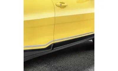 Комплект накладок дверей Kia Stonic YB под шлифованную сталь, 4 шт. — фото 1