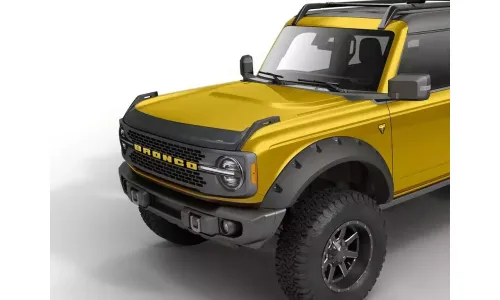 Матовый черный дефлектор защиты капота AeroSkin для Ford Bronco 21–24 годов выпуска — фото 1