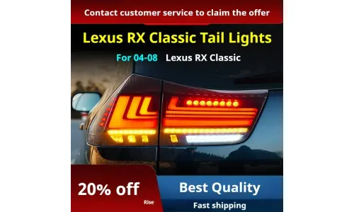 Задние LED-фонари динамический поворотник для Lexus RX (2004-2008), комплект, комплект, FT Carlight Carlight — фото 3