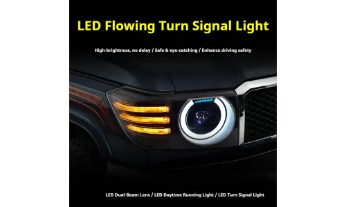 Фары передние LED с ходовыми огнями для Toyota Land Cruiser 70 (2007-2023), комплект, комплект, FT Carlight Carlight — фото 3