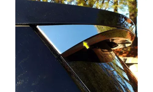 Хромированная отделка заднего стекла 2 шт. QAA нержавеющий акцент для Lincoln Aviator 2020-2021 — фото 1