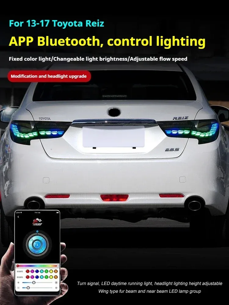 Задние LED-фонари RGB динамический поворотник для Toyota Mark X (2010-2017), комплект, комплект, FT Carlight Carlight — фото 5