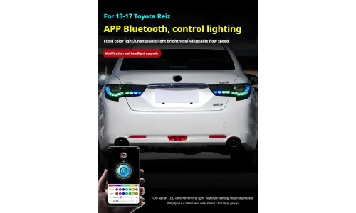 Задние LED-фонари RGB динамический поворотник для Toyota Mark X (2010-2017), комплект, комплект, FT Carlight Carlight — фото 5