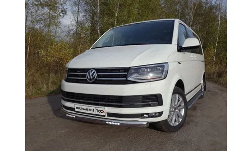 Защита передняя нижняя (овальная с ДХО) 75х42 мм VWMULT15-05 — фото 1