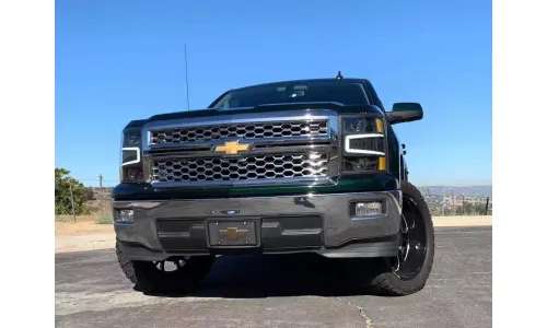 Фары проекторные Pro Alpha-Black для Chevy Silverado 1500 2014–2015, AlphaRex — фото 2