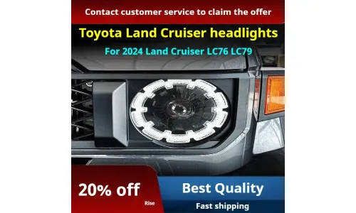 Фары передние LED с ходовыми огнями для Toyota Land Cruiser 70 (2024), комплект, комплект, FT Carlight Carlight — фото 2