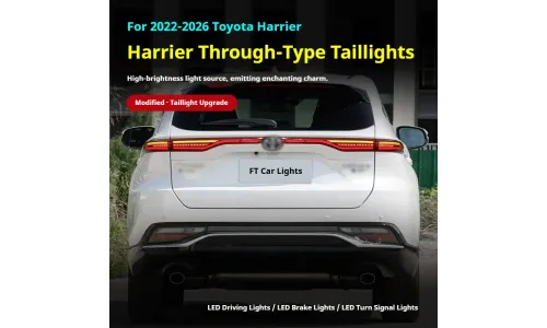 Задние LED-фонари динамический поворотник сквозные для Toyota Harrier (2022-2026), комплект, комплект, FT Carlight Carlight — фото 5
