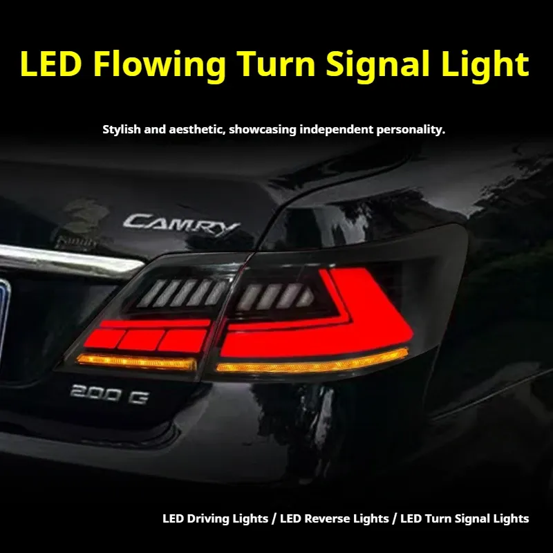 Задние LED-фонари динамический поворотник для Toyota Camry (2007-2011, США), комплект, комплект, FT Carlight Carlight — фото 3
