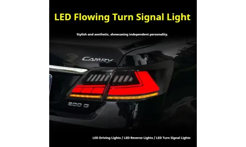 Задние LED-фонари динамический поворотник для Toyota Camry (2007-2011, США), комплект, комплект, FT Carlight Carlight — фото 3