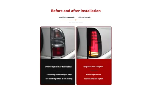 Задние LED-фонари динамический поворотник для Toyota Prado LC90/LC95 (1996-2002), комплект, комплект, FT Carlight Carlight — фото 7