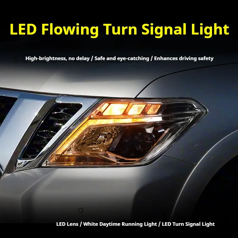 Фары передние LED с ходовыми огнями для Nissan Patrol Y62 (2012-2019), комплект, комплект, FT Carlight Carlight — фото 3