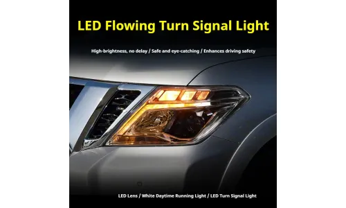 Фары передние LED с ходовыми огнями для Nissan Patrol Y62 (2012-2019), комплект, комплект, FT Carlight Carlight — фото 3
