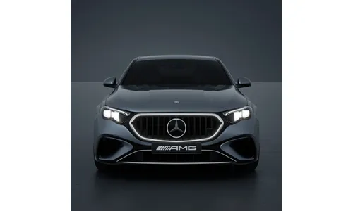 Комплект решетки Panamericana E 53 AMG с подсветкой Mercedes-Benz E-Класс W214, темный хром, Distronic 239/258, с камерой 360° — фото 4