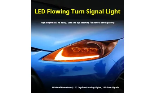 Фары передние LED с ходовыми огнями для Ford Fiesta (2009-2012), комплект, комплект, FT Carlight Carlight — фото 3