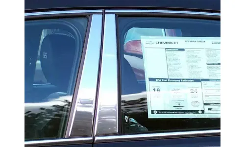 Накладки стоек дверей из нержавеющей стали 4 шт отделка двери QAA для Chevy Impala 2006-2013 — фото 1