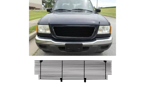 Replace черная решетка с ламелями 2001 2002 2003 Ford Ranger XLT XL 2WD верхняя Gril — фото 1