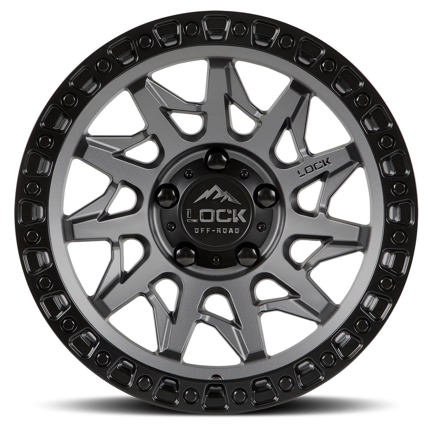 Диск колесный R20x9 Off-Road Lunatic Матовый Серый Lock Off-Road — фото 1