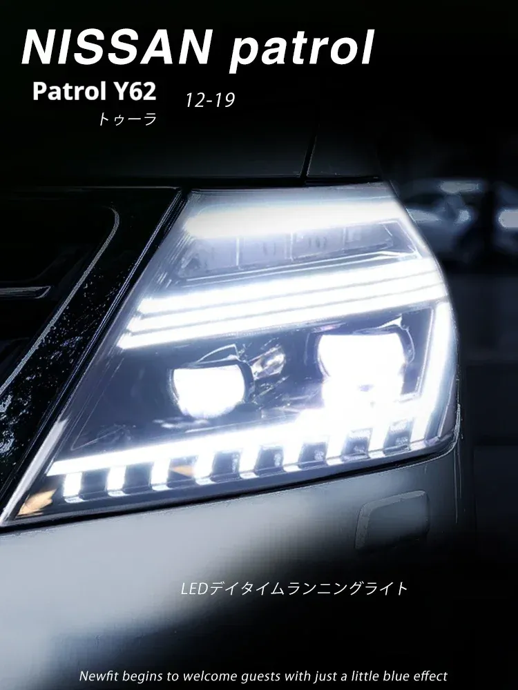 Фары передние LED с ходовыми огнями для Nissan Patrol Y62 (2012-2019), комплект, FT Carlight — фото 7