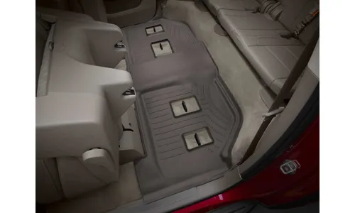 Ковры салона Floorliners HP, 3 ряд Cadillac Escalade ESV 2015-2020, какао, Weathertech — фото 1