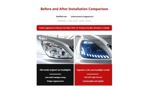 Фары передние LED с ходовыми огнями для Buick GL8 (2005-2015), комплект, комплект, FT Carlight Carlight — фото 7