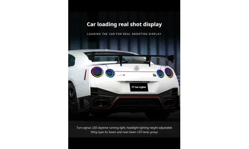Задние LED-фонари RGB динамический поворотник для Nissan GT-R R35 (2008-2023), комплект, комплект, FT Carlight Carlight — фото 7