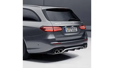 Задний диффузор E 53 AMG с хромированными насадками для Mercedes-Benz E-Класса S213 — фото 1