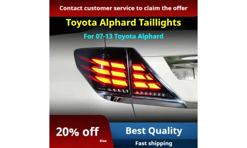 Задние LED-фонари динамический сигнал поворота для Toyota Alphard (2007-2013), комплект, комплект, FT Carlight Carlight — фото 2