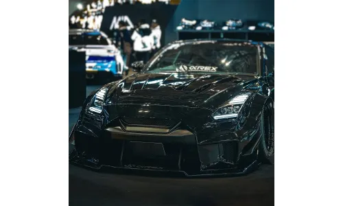 Фары проекторные светодиодные Black Nova для Nissan GT-R R35 2009–2024, AlphaRex — фото 3