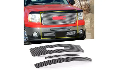 Silver Grille, вставка Combo 2007 2008 2009 2010-2013 GMC Sierra 1500 New Body — фото 1