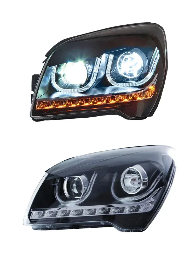 Фары передние LED с ходовыми огнями для Kia Sportage (2006-2012), комплект, комплект, FT Carlight Carlight — фото 6