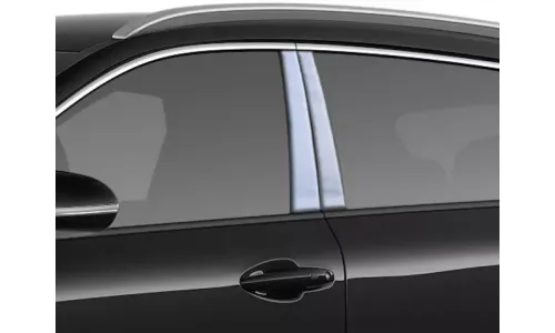 Накладки стоек дверей из нержавеющей стали 4 шт отделка двери QAA для Kia Niro 2017-2020 — фото 1