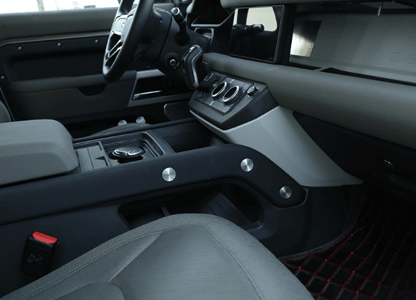 Заглушки болтов центральной консоли Land Rover Defender, серебристый — фото 1