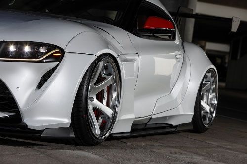 Накладки на боковые пороги, KUHL RACING, для Toyota Supra 5 A90 (2019-2025) — фото 1