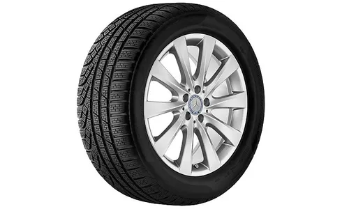 Диск колесный R19 Mercedes C-class W205, S205, C205, A205 , «Серебристый ванадий», 10 спиц, передний мост, оригинал — фото 2