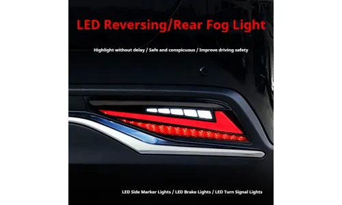 Задние LED-фонари динамический поворотник для Toyota Harrier/Venza (2022-2026), комплект, комплект, FT Carlight Carlight — фото 3