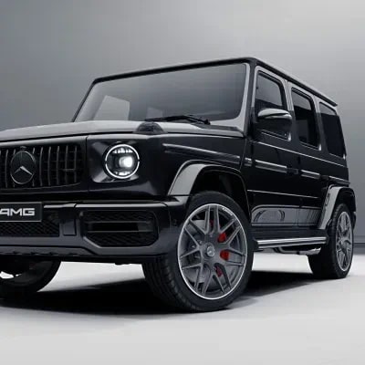 Боковые полосы Edition 55 с эмблемой Affalterbach Mercedes-Benz G-Класс W463A, черные Obsidian Black, 2 шт. — фото 1