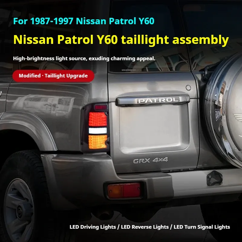 Задние LED-фонари динамический поворотник для Nissan Patrol Y60 (1987-1997), комплект, комплект, FT Carlight Carlight — фото 5