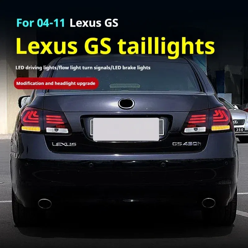 Задние LED-фонари динамический поворотник для Lexus GS (2004-2011), комплект, комплект, FT Carlight Carlight — фото 2