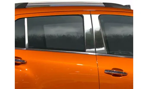 Накладки стоек дверей из нержавеющей стали 6 шт отделка окон QAA для Chevy Trax 2015-2020 — фото 1