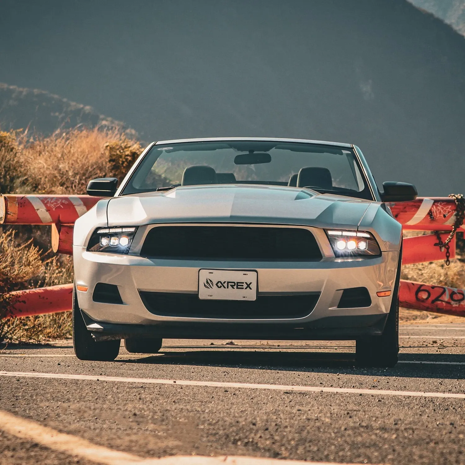 Фары проекторные светодиодные Black Nova для Ford Mustang 2013–2014, AlphaRex — фото 5