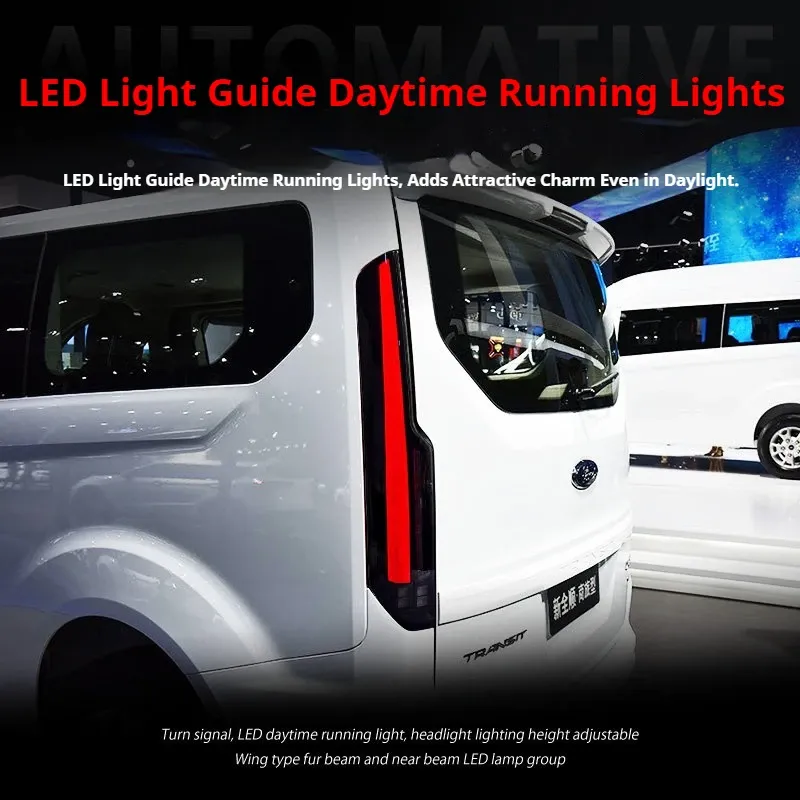 Задние LED-фонари динамический поворотник для Ford Tourneo Custom / Transit V362 (2016-2022), комплект, комплект, FT Carlight Carlight — фото 3