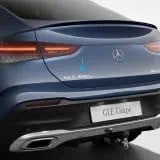 Шильдик GLE 400e Mercedes-Benz GLE Coupe C167 на крышку багажника, хромированный серебристый — фото 1